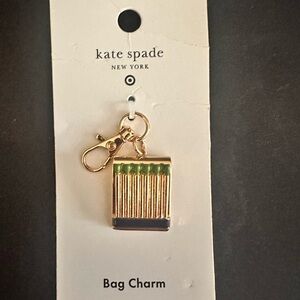 Kate Spade Gold and Green Bag Charm